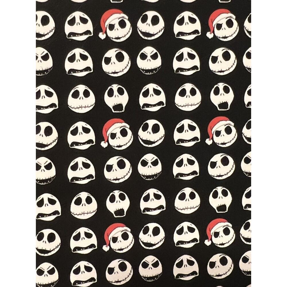 Jack Skellington Full Queen Fleece Bed Blanket 90” X 90” Christmas Santa Hat - Picture 2 of 12